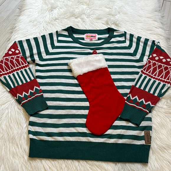 Tipsy Elves Stocking Stuffer Ugly Christmas Sweater Size Medium - Picture 2 of 12